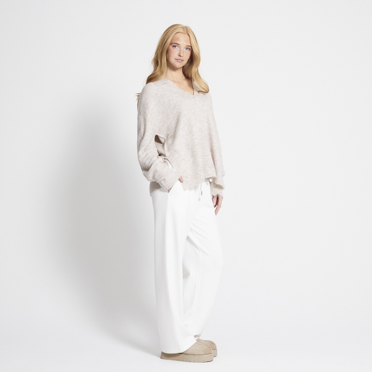 V-neck knit sweater "Josephine"
